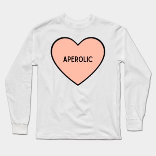 I Love Spritz Heart Shape Long Sleeve T-Shirt